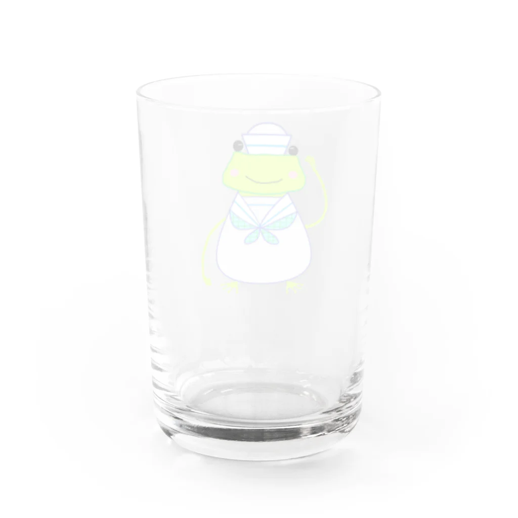 あるてみらのカエルちゃん水兵さん Water Glass :back