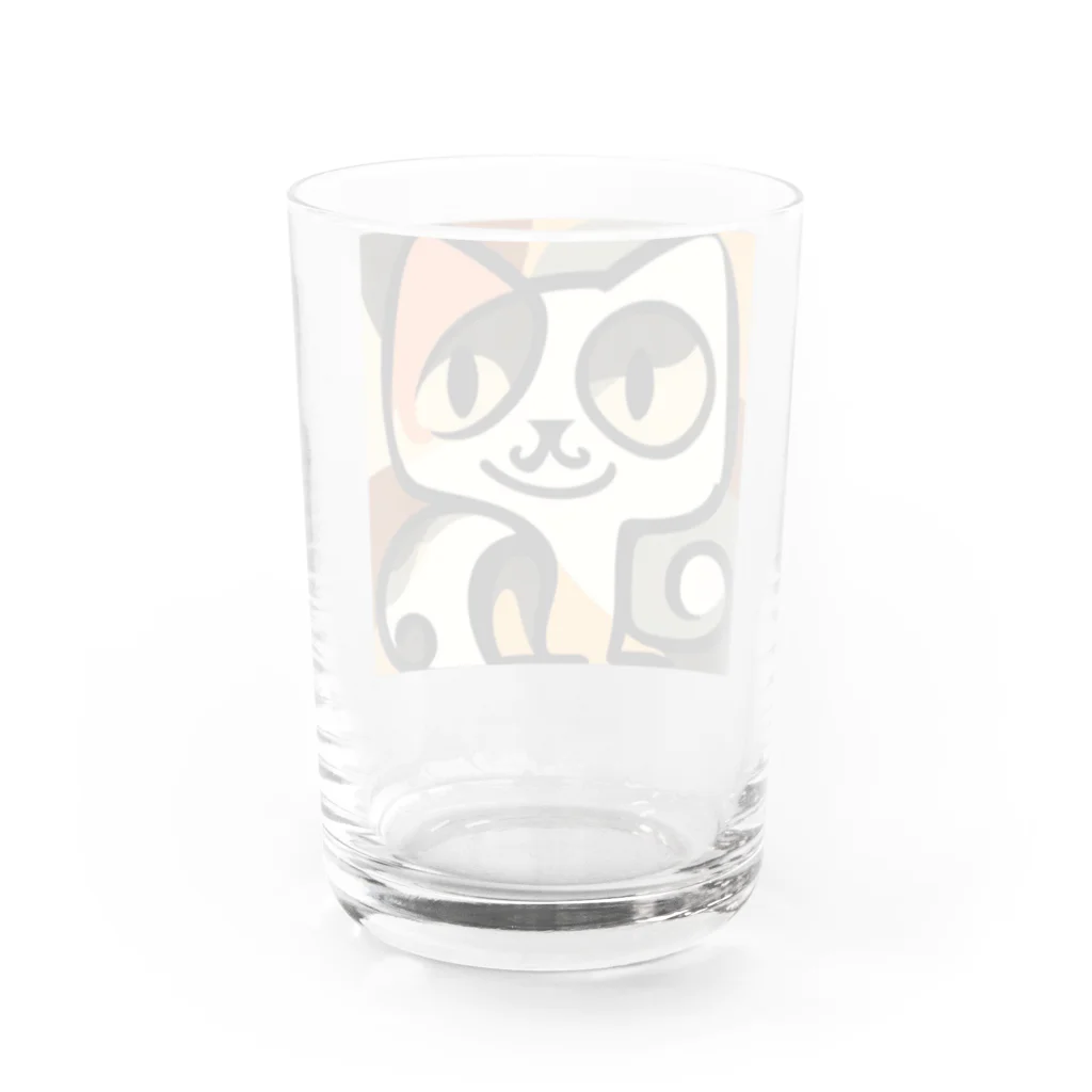 T2 Mysterious Painter's ShopのMysterious Cat Water Glass :back