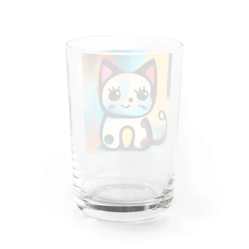 T2 Mysterious Painter's ShopのMysterious Cat Water Glass :back