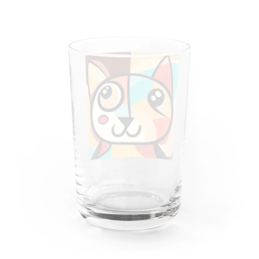 T2 Mysterious Painter's ShopのMysterious Cat Water Glass :back