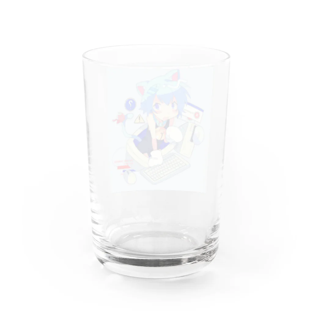 🐰🐱セサミ🐻🐼のにゃおー💻 Water Glass :back