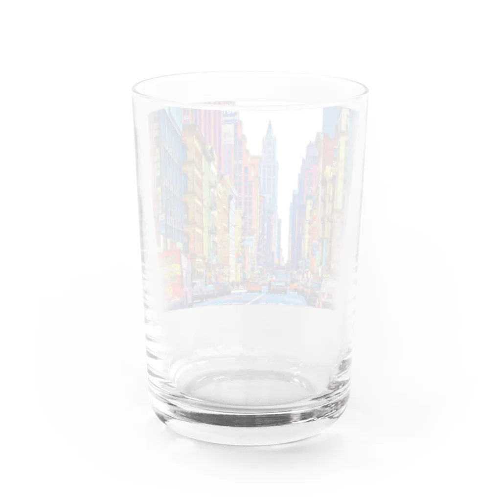 GALLERY misutawoのニューヨーク ブロードウェイの喧騒 Water Glass :back