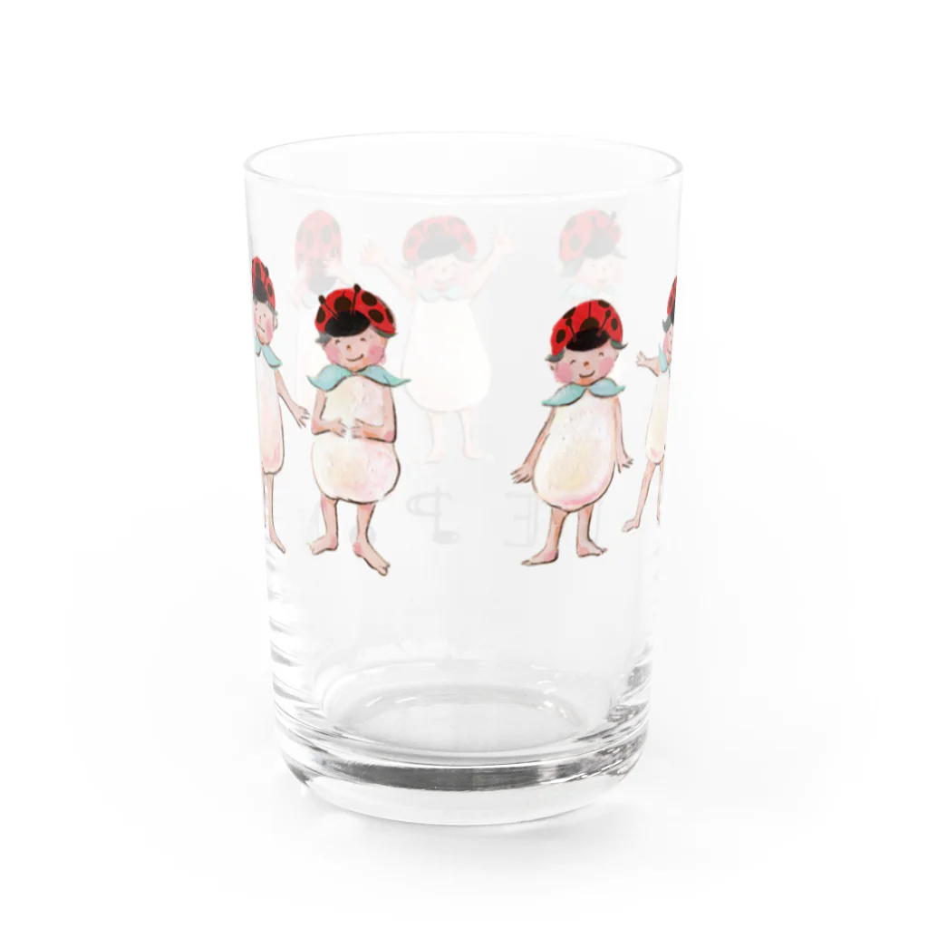 えりちゃんのテントウムシーズグラス Water Glass :back