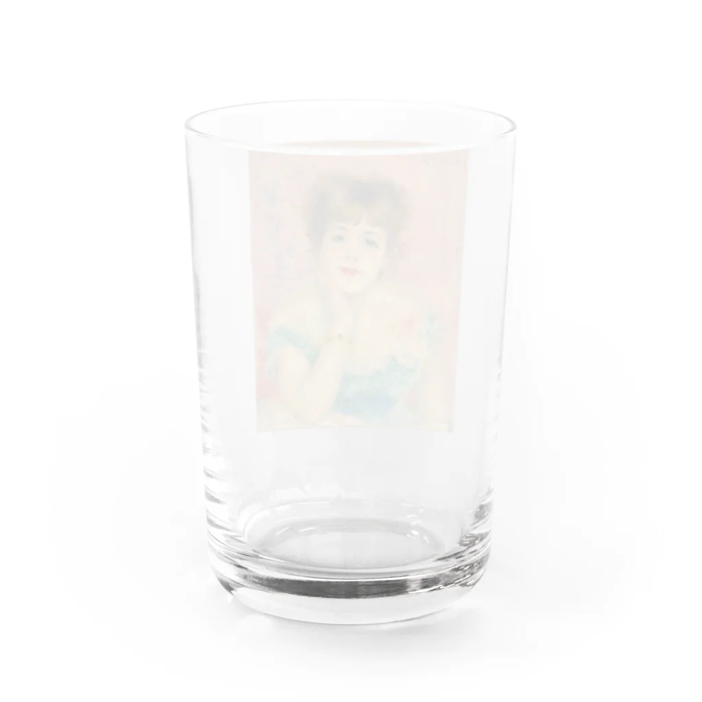 世界美術商店の女優ジャンヌ・サマリーの肖像 / Portrait of the Actress Jeanne Samary Water Glass :back