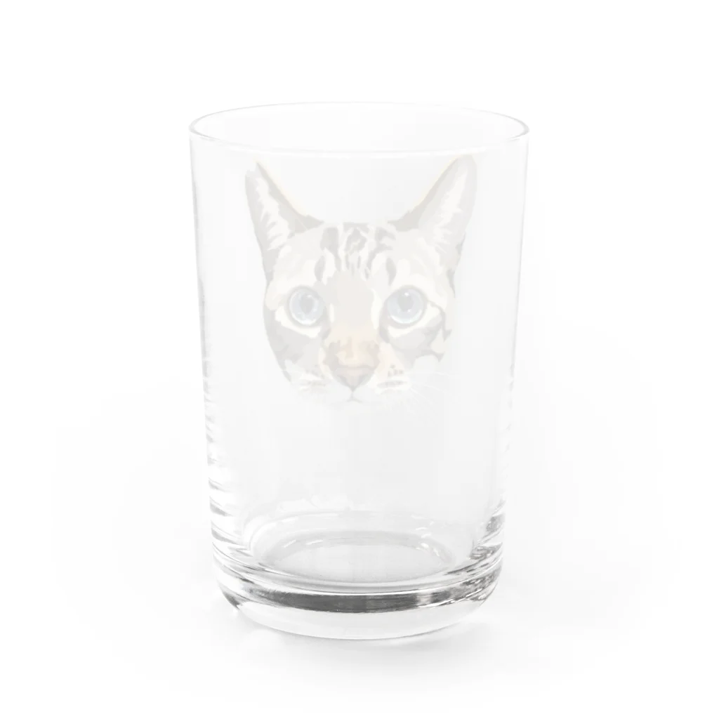 井上アフターバーナーのカイくん Water Glass :back