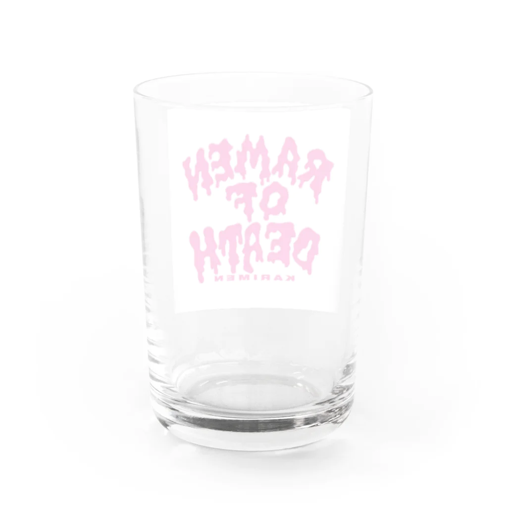 (仮)麺食堂のRAMEN OF DEATH Water Glass :back