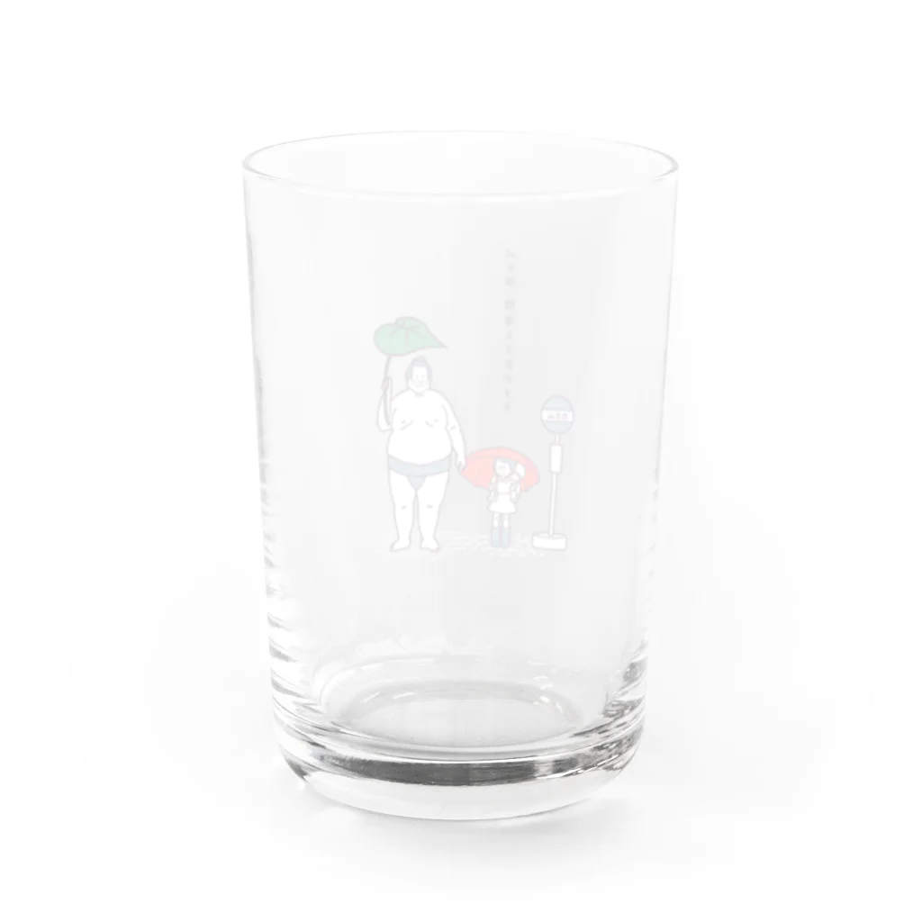 Matteson designのとなりの力士 Water Glass :back