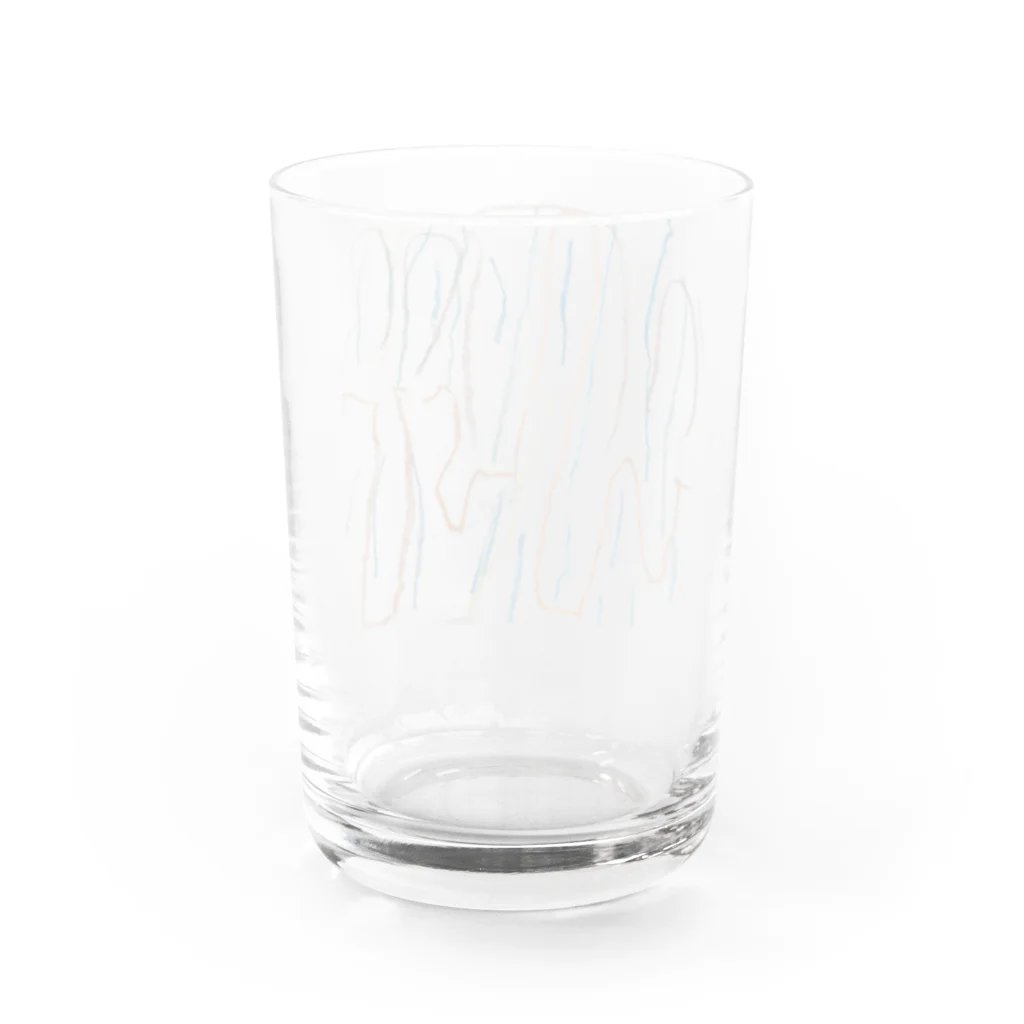 むすこたちのおみせの雨（次男） Water Glass :back