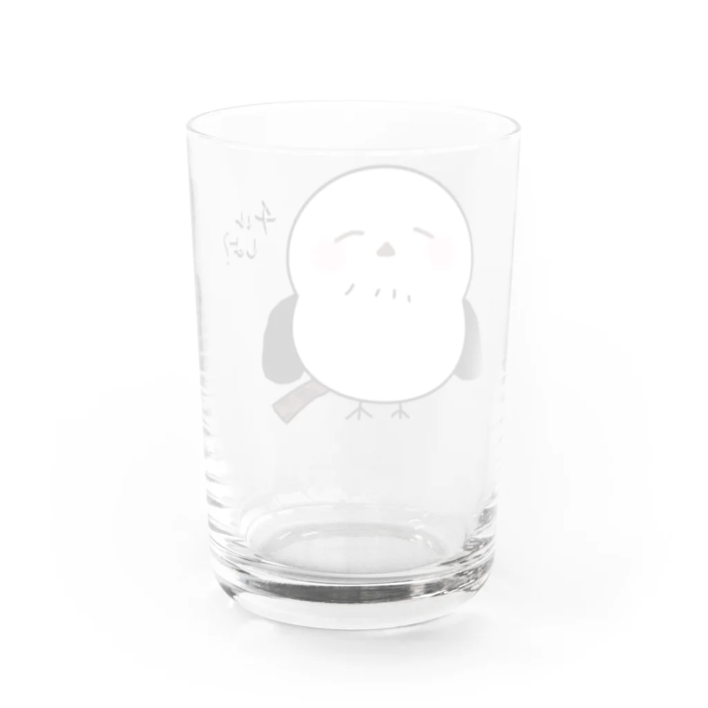 たまぺんしょっぷのチルしよ？ゆるシマエナガ Water Glass :back