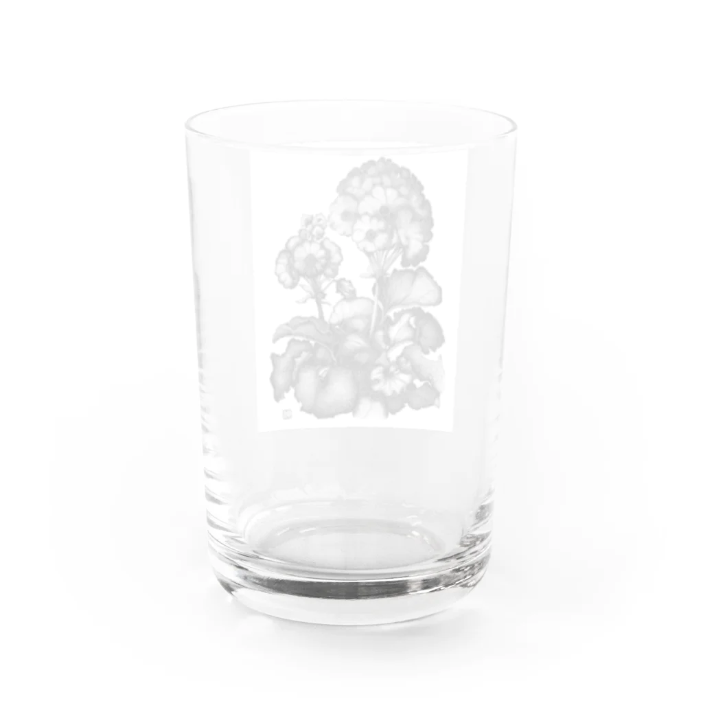 Neko-Usaのゼラニウム Water Glass :back