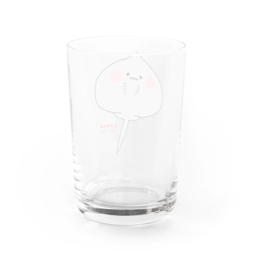 クサカイ商店のエイちゃん Water Glass :back