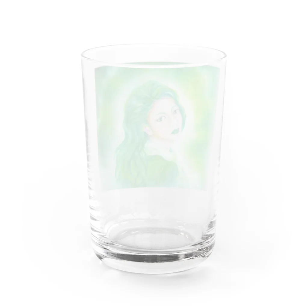 Happy Circusのハッピークラウン12・woman Water Glass :back