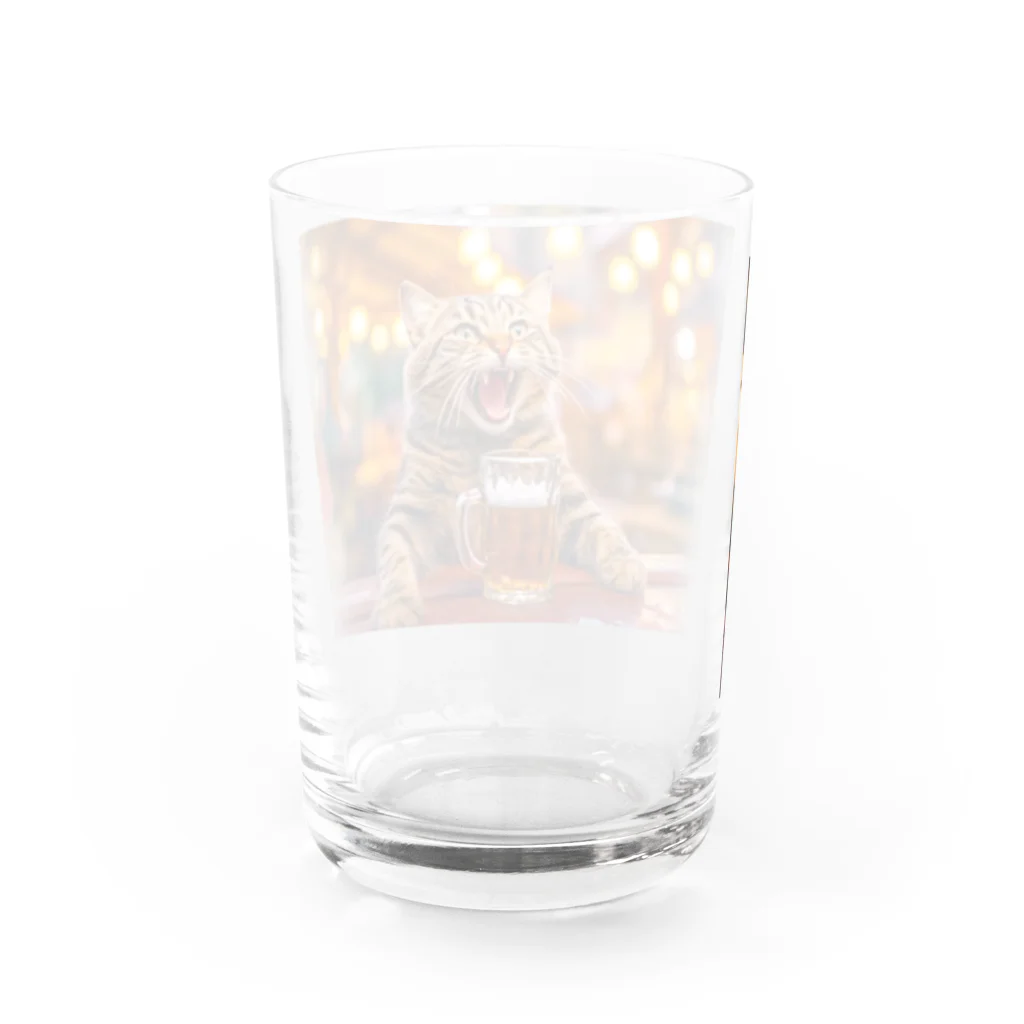 miyabi-catのビアガーデン猫 グラス反対面