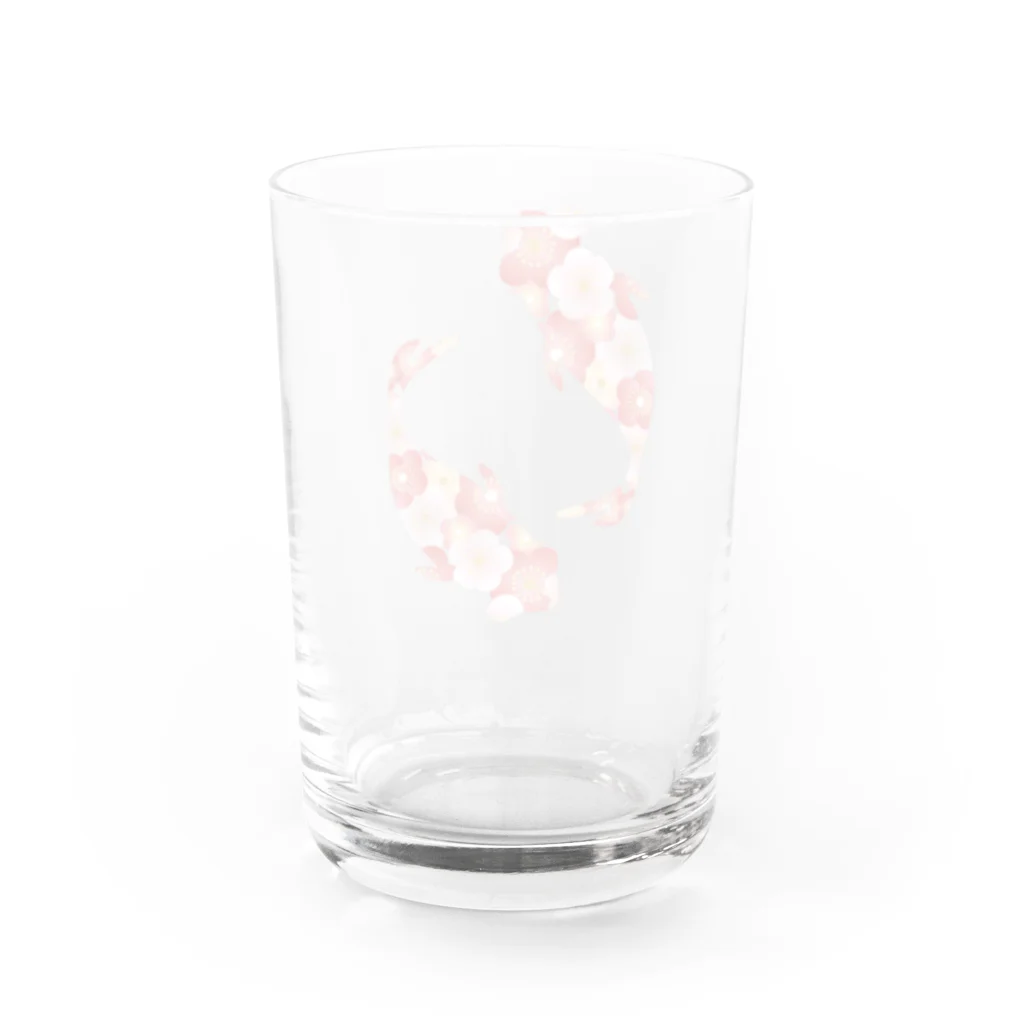 misumisuの和柄・鯉(白) Water Glass :back