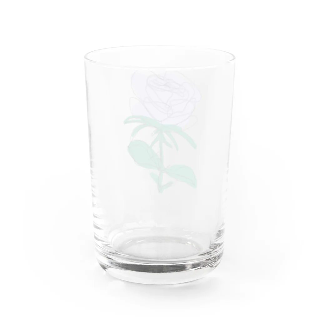 サラスシのmy ROSE パープル Water Glass :back