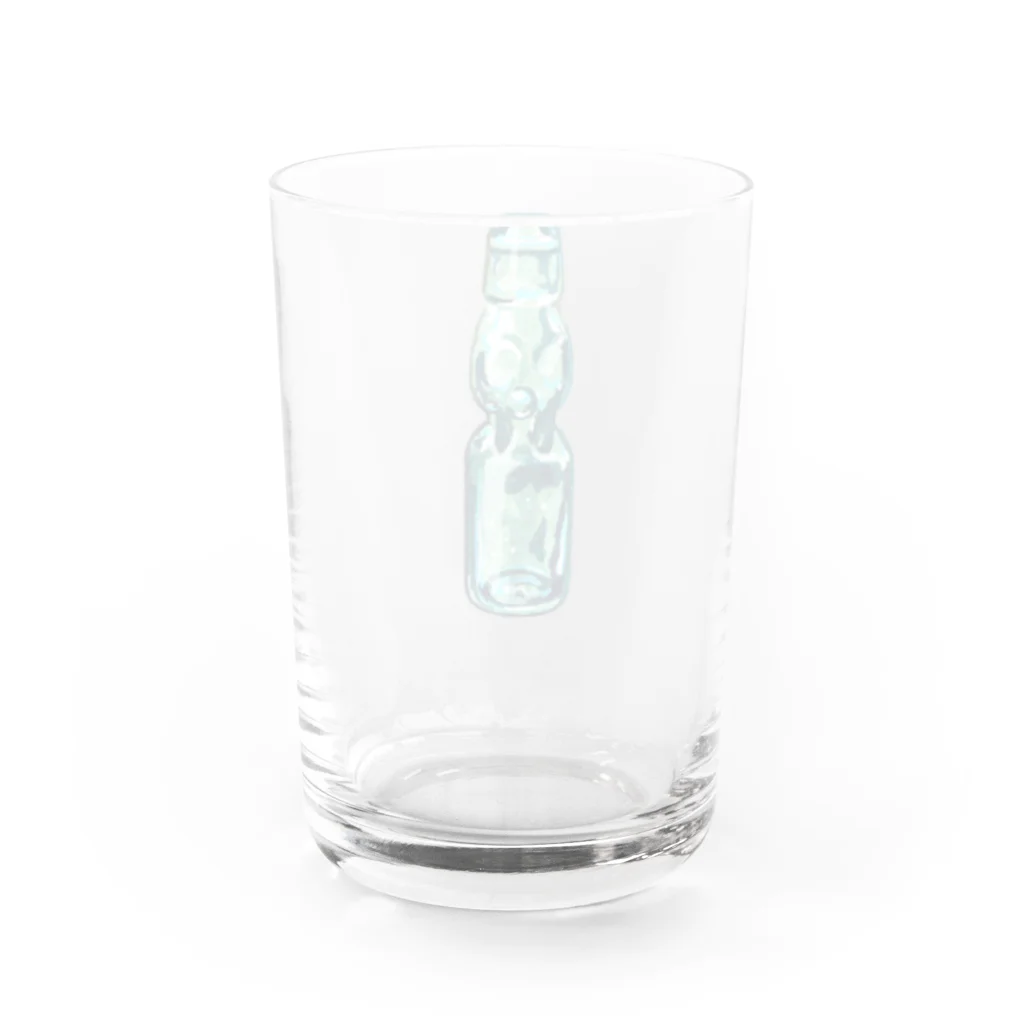 studio26のラムネ（飲みかけ） Water Glass :back