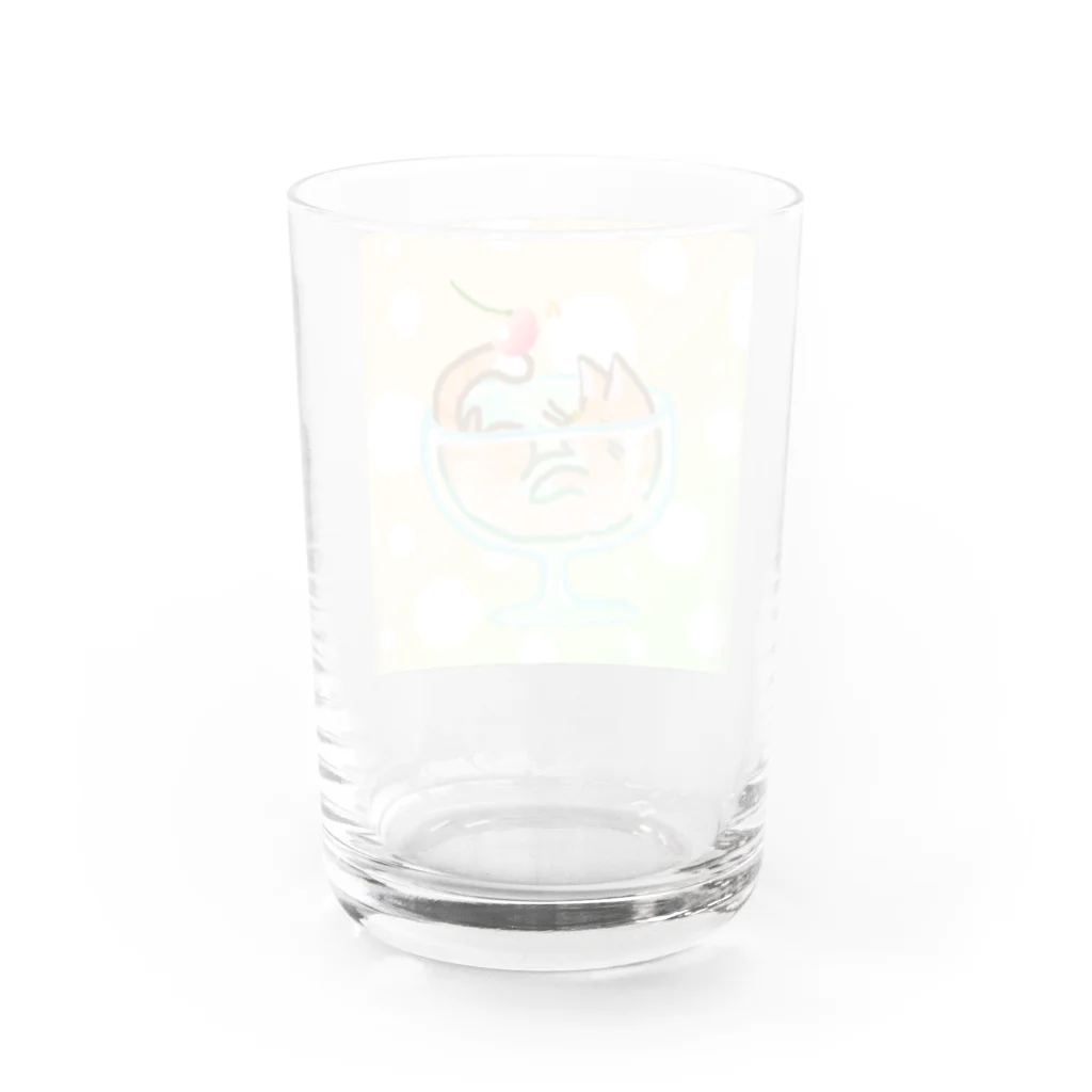 あおいたこ🐙の猫ちゃんは液体なので Water Glass :back