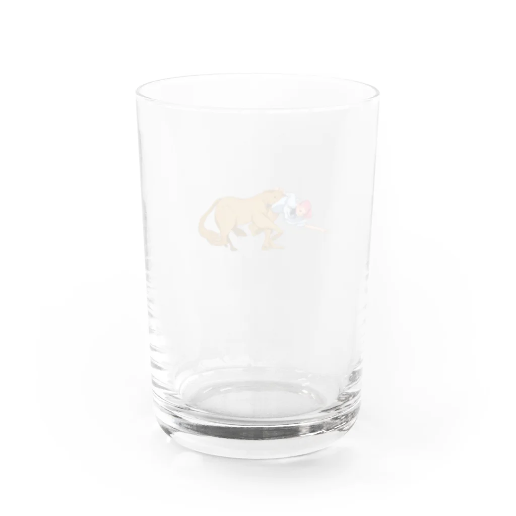 aokitaの馬と女性 Water Glass :back