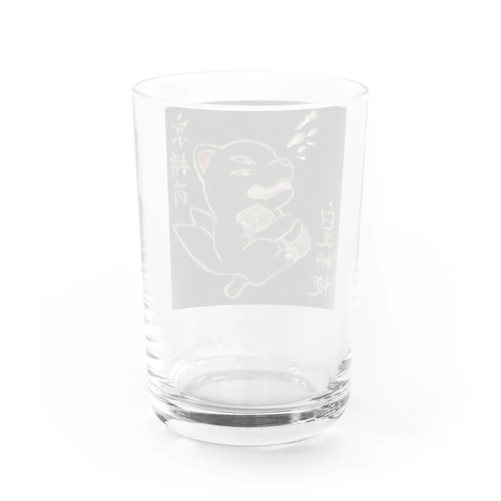 白野桔梗のお狐様ダッシュ•ヤモさんダッシュ Water Glass :back