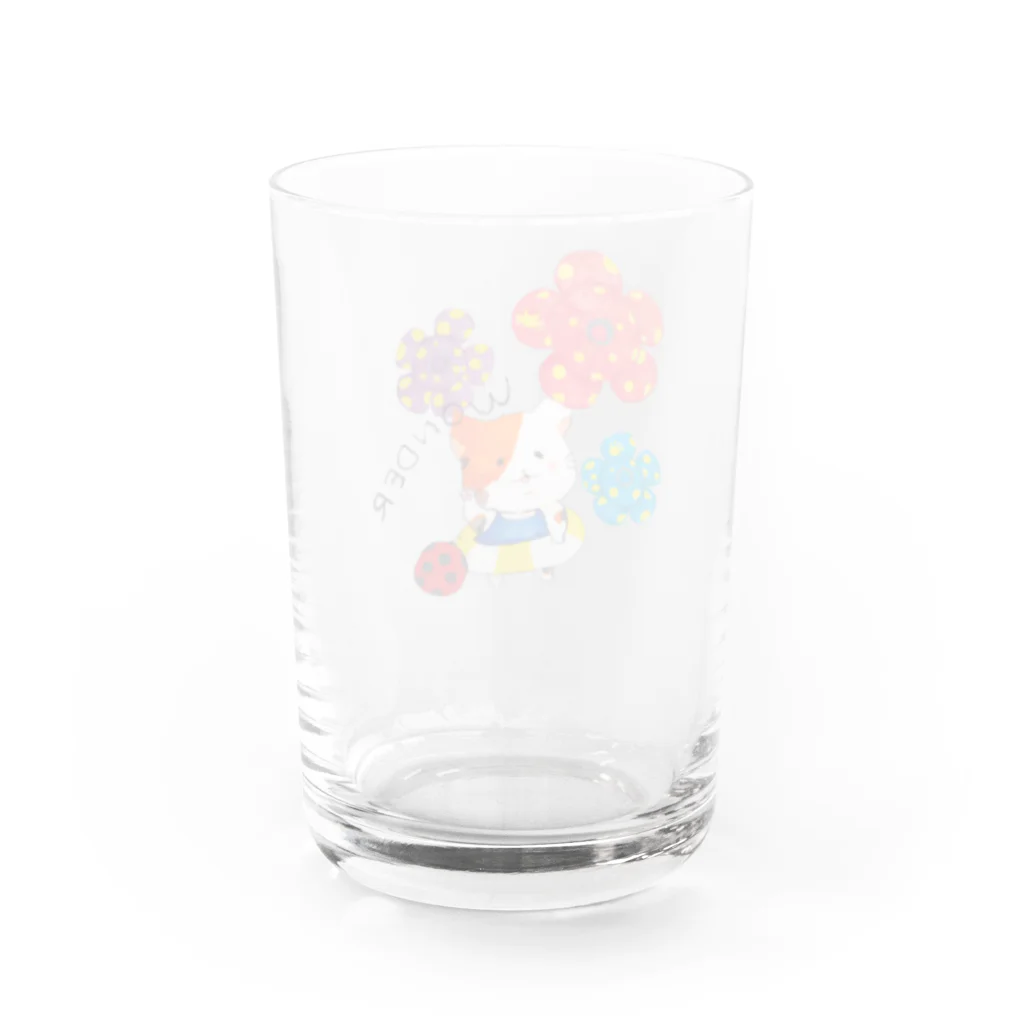 きーのお店のなんかゆるいみけねことwonder Water Glass :back