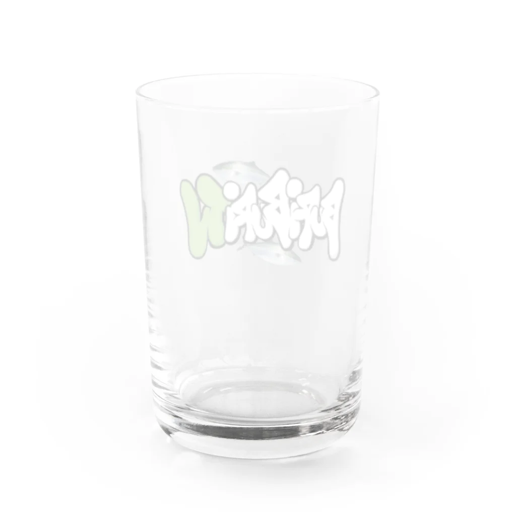 ブリブリTVのブリブリTV オリジナルロゴ入り Water Glass :back