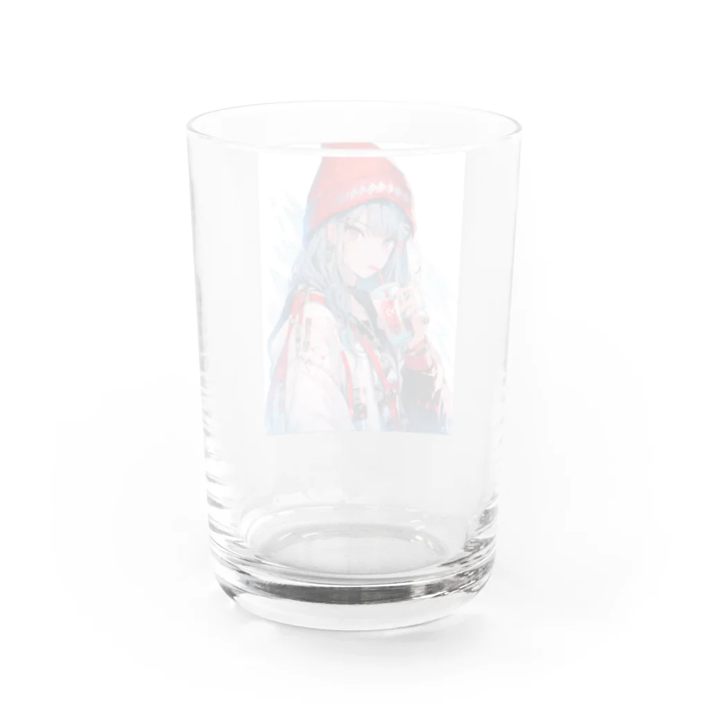 @KRE_SETの冬のほっこりジュースタイム Water Glass :back