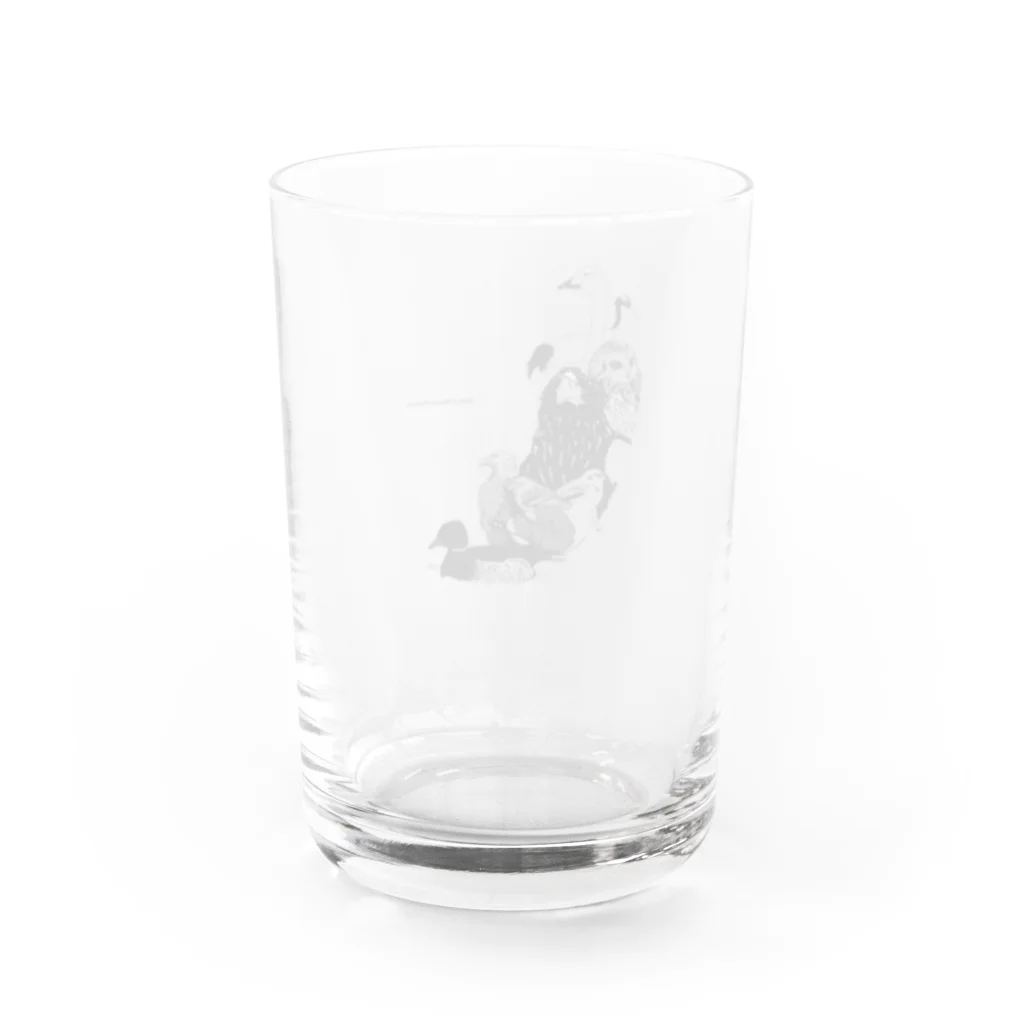 ushidahanatoriの野付半島の野鳥 Water Glass :back