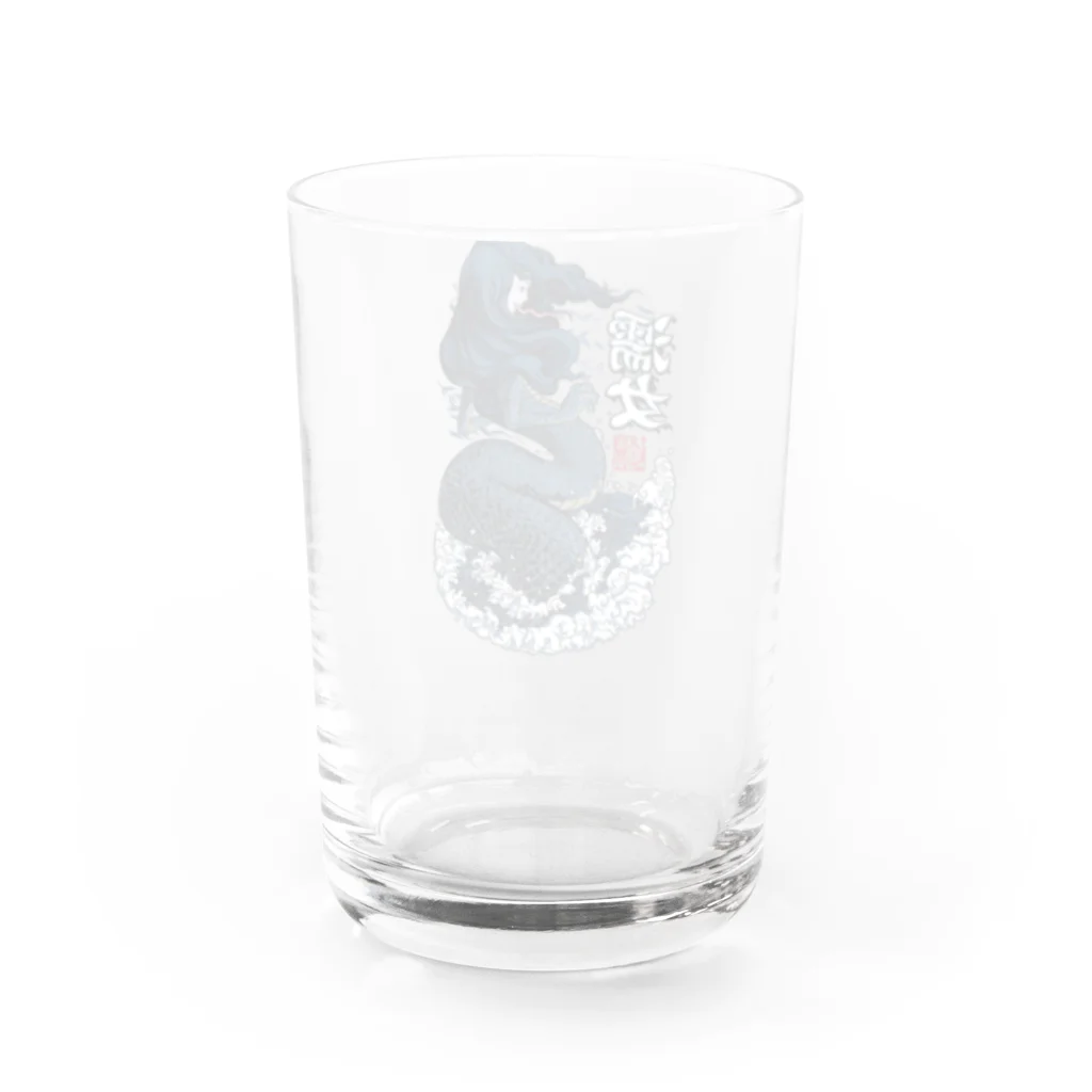 NAMI★HANA屋の日本の妖怪_濡れ女(ぬれおんな)_NUREONNA Water Glass :back