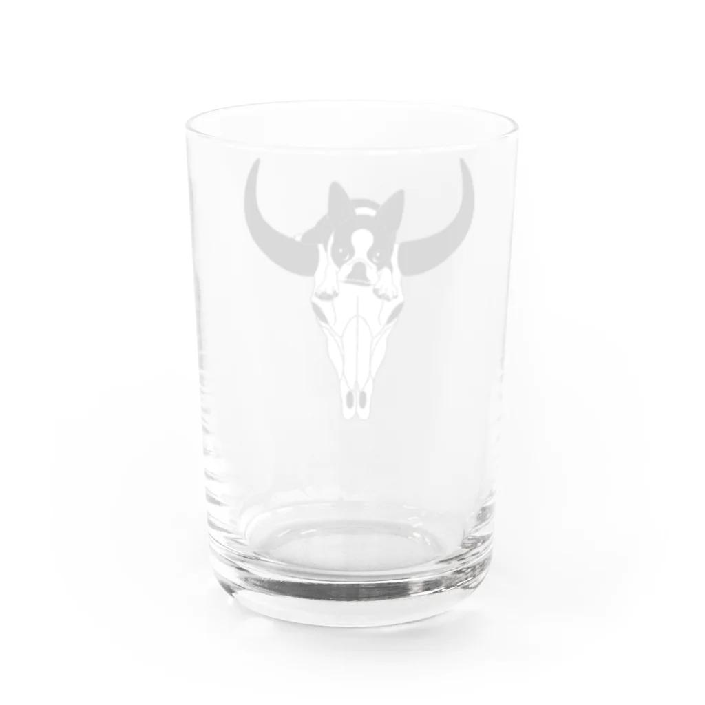 コチ(ボストンテリア)の小物用:ボストンテリア(牛の頭蓋骨)[v2.8k] グラス反対面