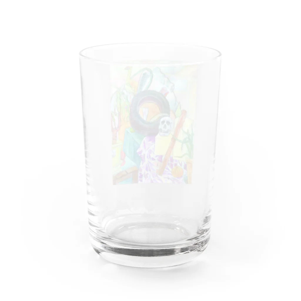 もちもち屋のまめよんぽ Water Glass :back