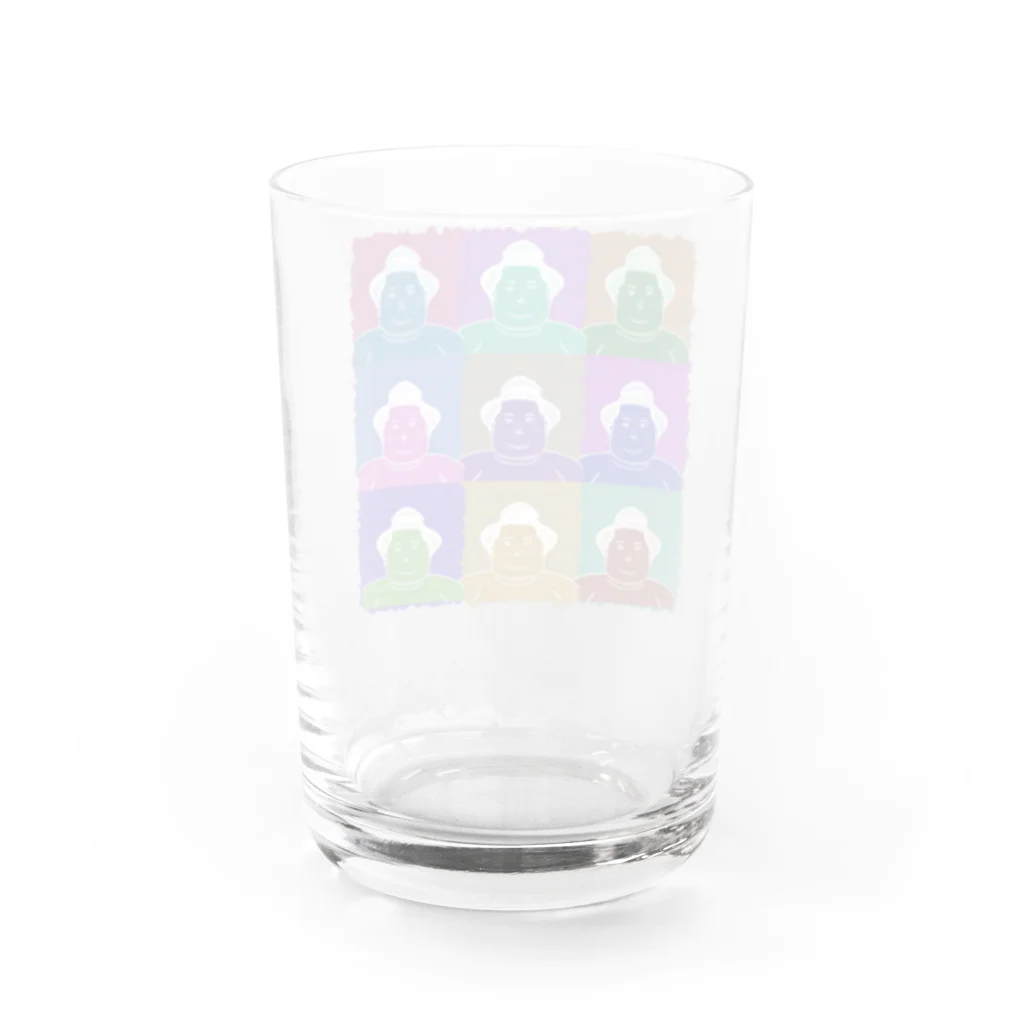 Heiwa_AriのSUMO WRESTLER (multicolor) Water Glass :back