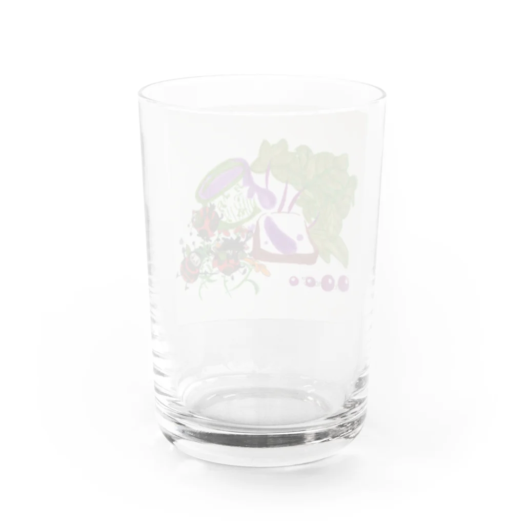 みつばち工房のブルーベリーとランチタイム🫐 Water Glass :back