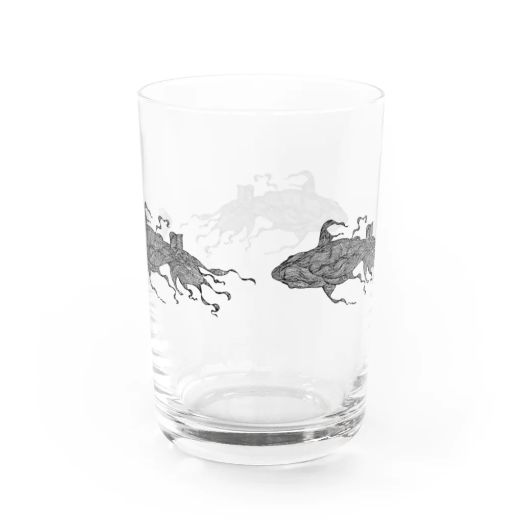 はしの線魚 Water Glass :back