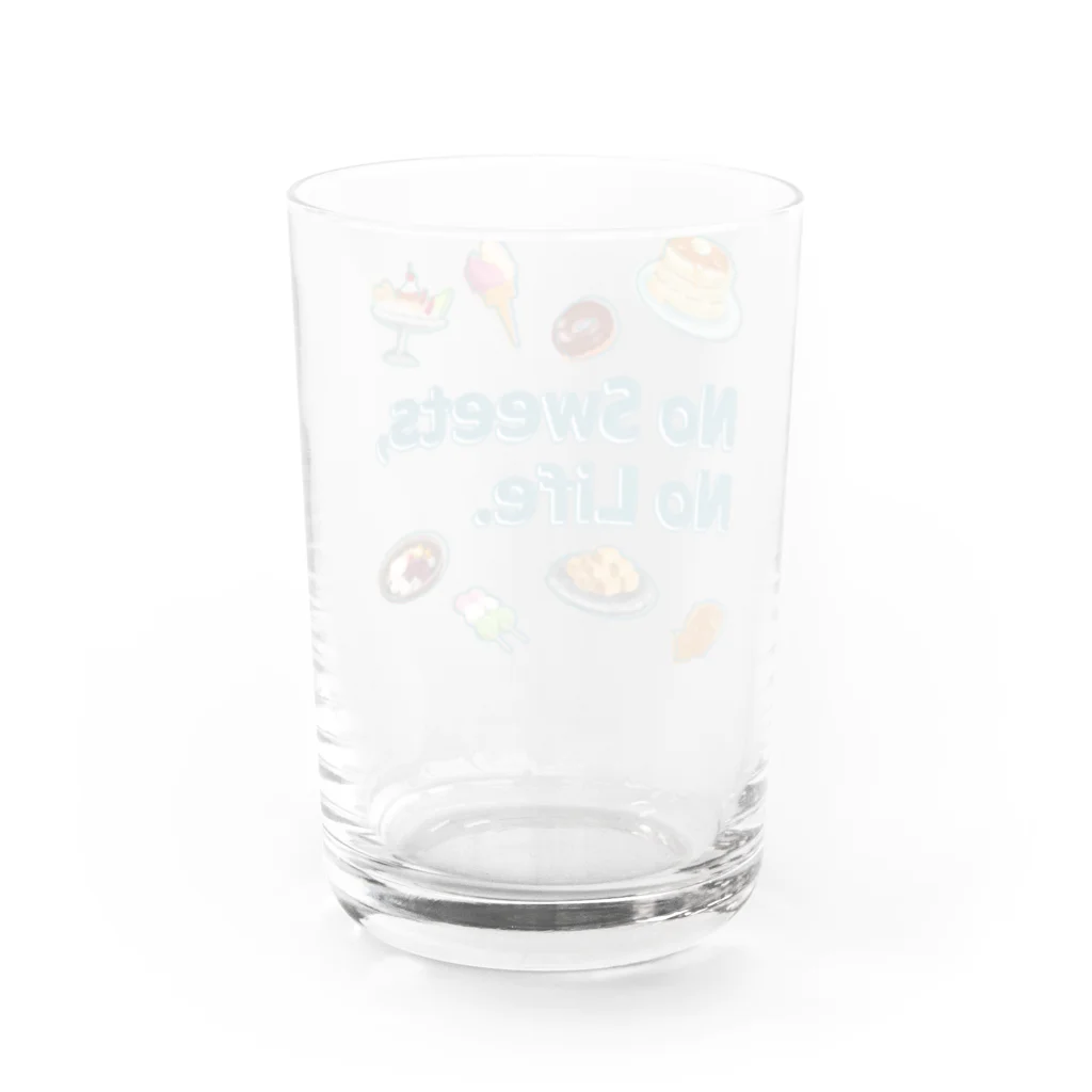 SU-KUのNo Sweets,No Life. Water Glass :back