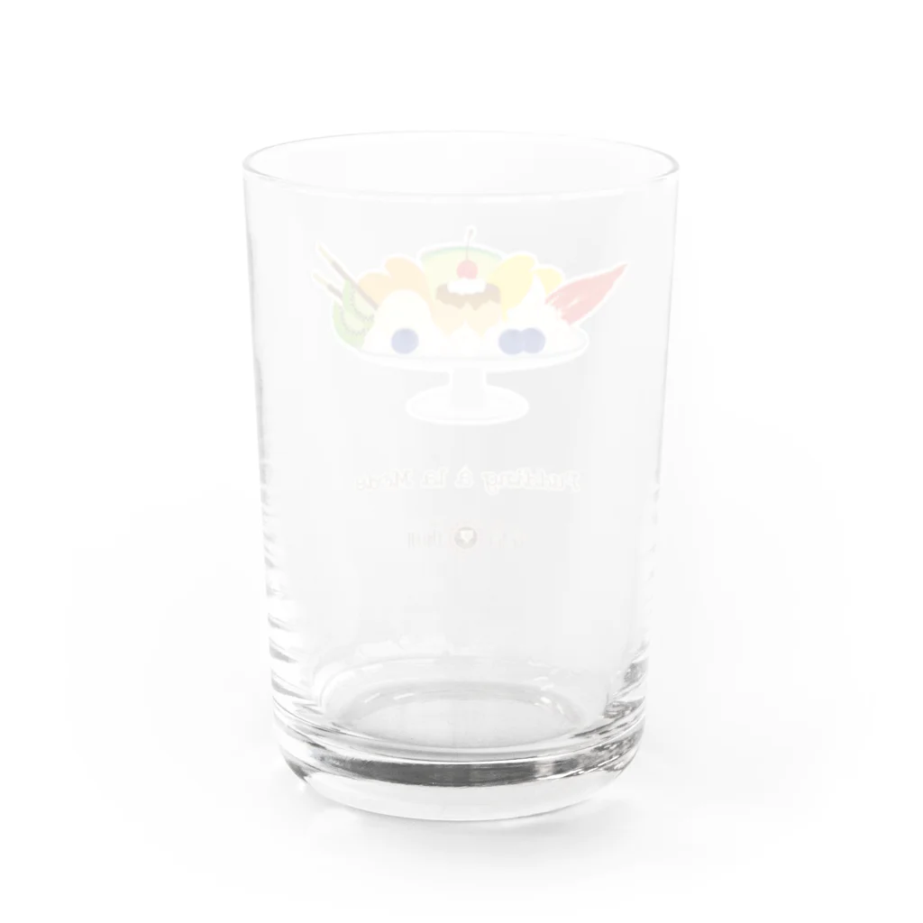 HeartToMeの喫茶　花猫珈琲　＜プリンアラモード＞ Water Glass :back