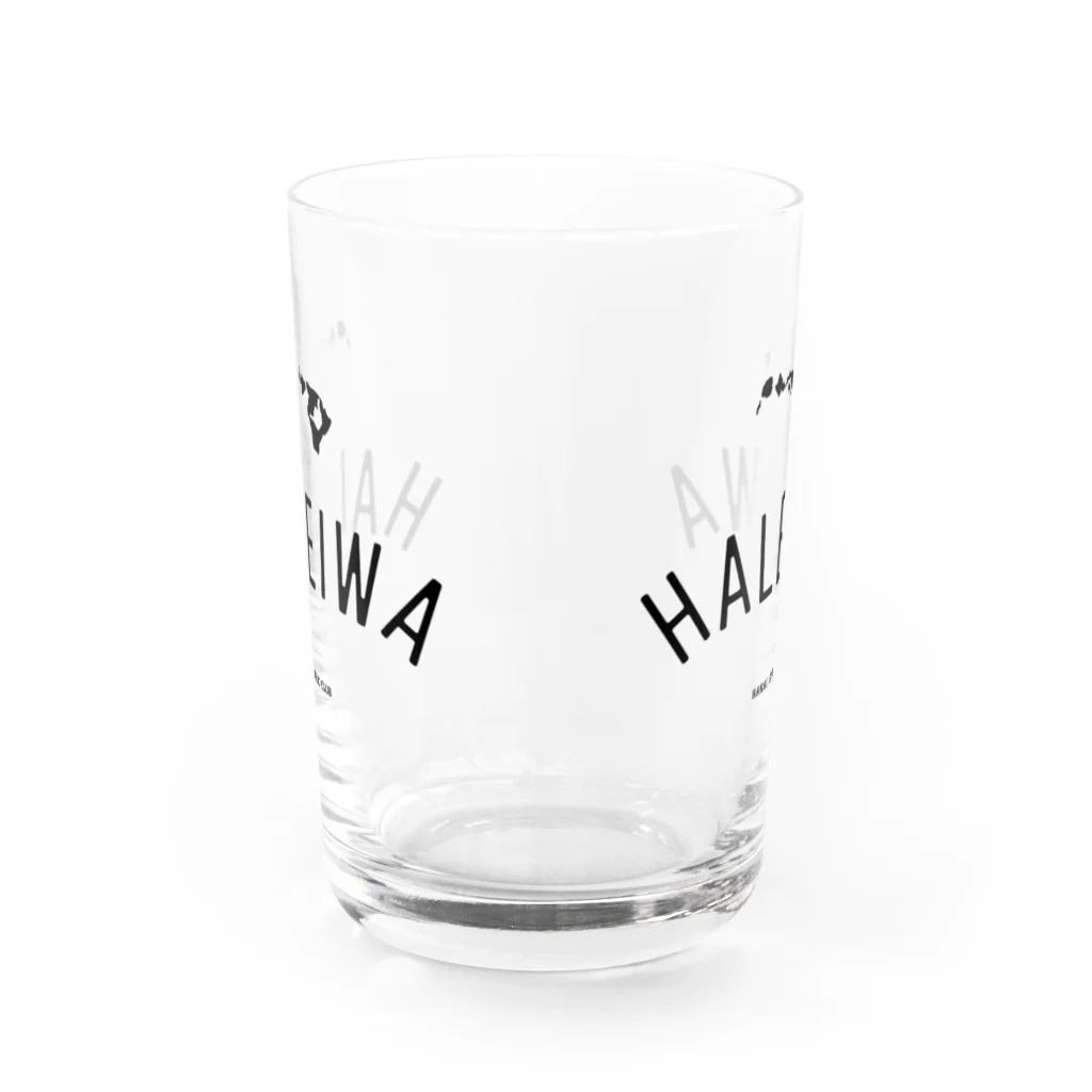 ハワイスタイルクラブのHALEIWA　BLK LOGO （両面プリント） グラス反対面