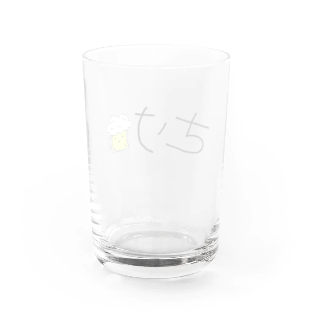 好奇心のさけ（ビール） Water Glass :back