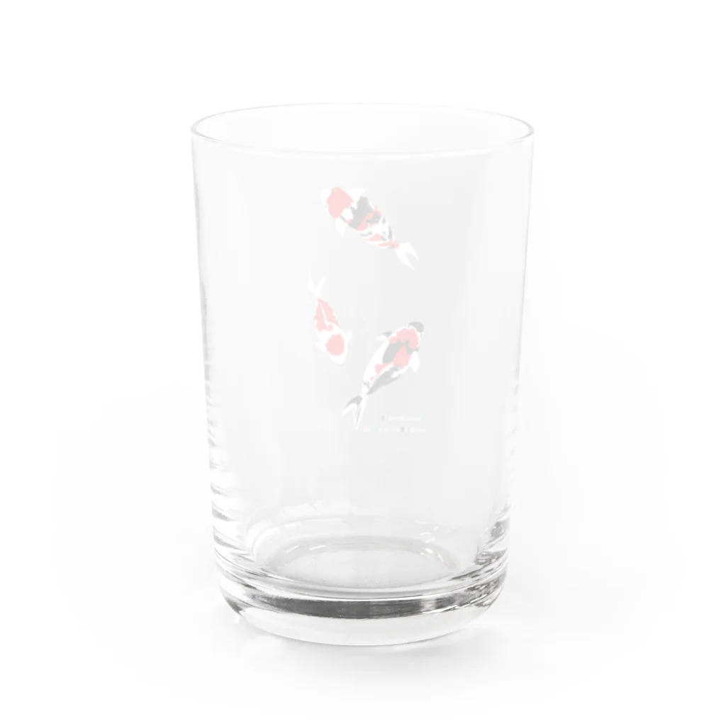 モダンラヂオの【NISHIKIGOI】 グラス反対面