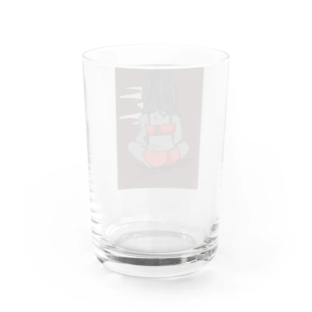 あき缶のI hate you Water Glass :back