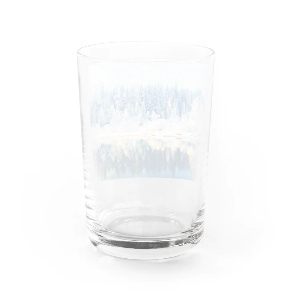 Let's Go for a Walkのwhite forest Water Glass :back