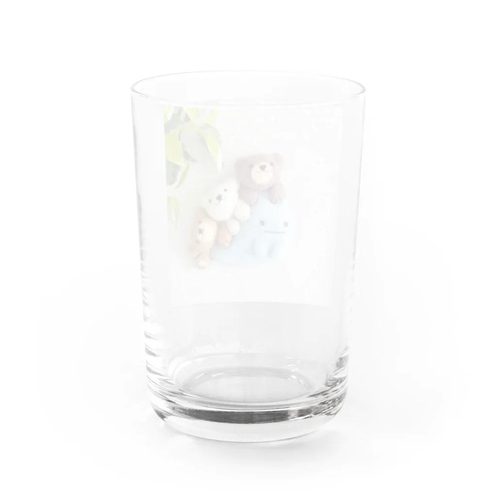 kumamia（くまみあ）のくまの3兄弟（おばけ） Water Glass :back