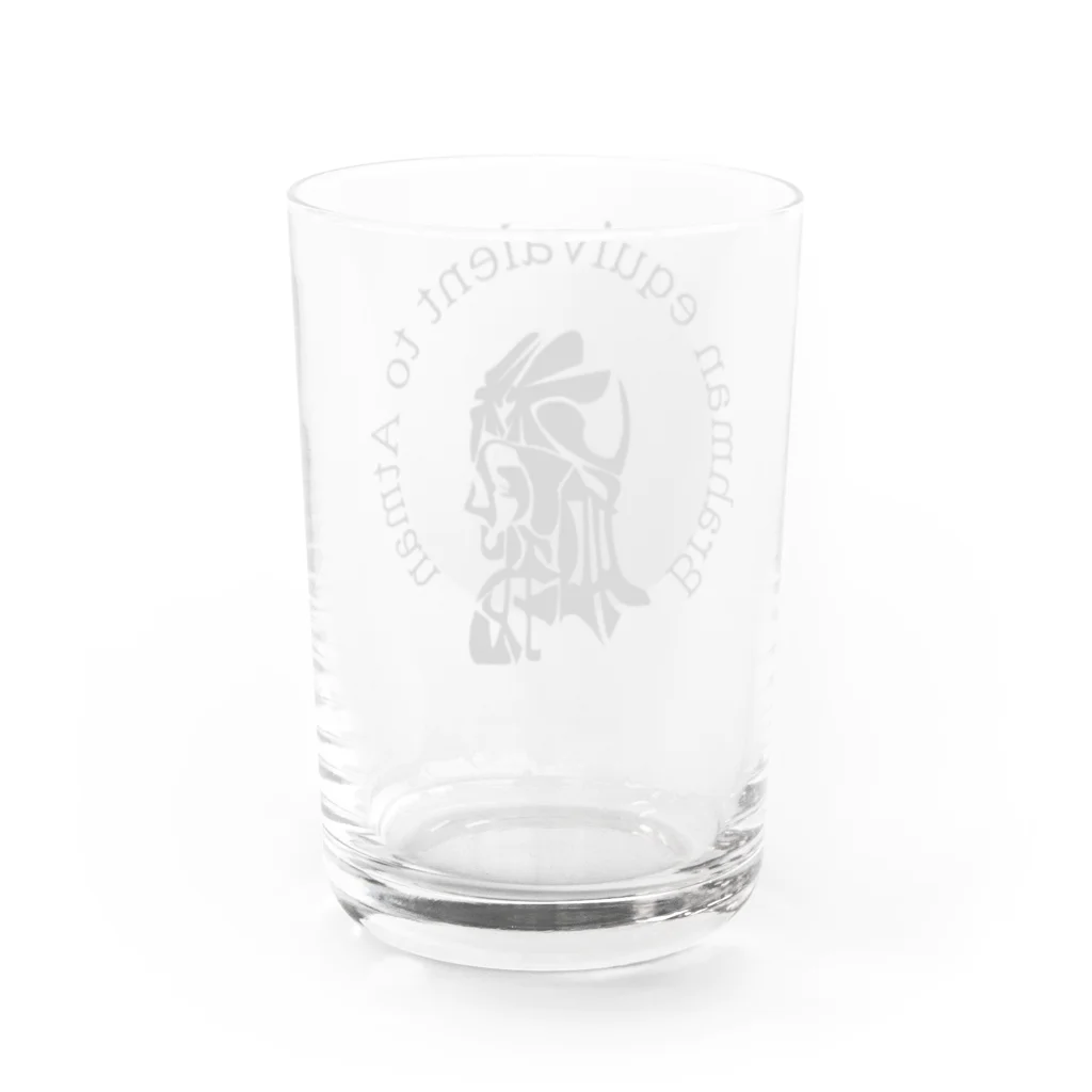 『NG （Niche・Gate）』ニッチゲート-- IN SUZURIの梵我一如h.t.（黒） Water Glass :back