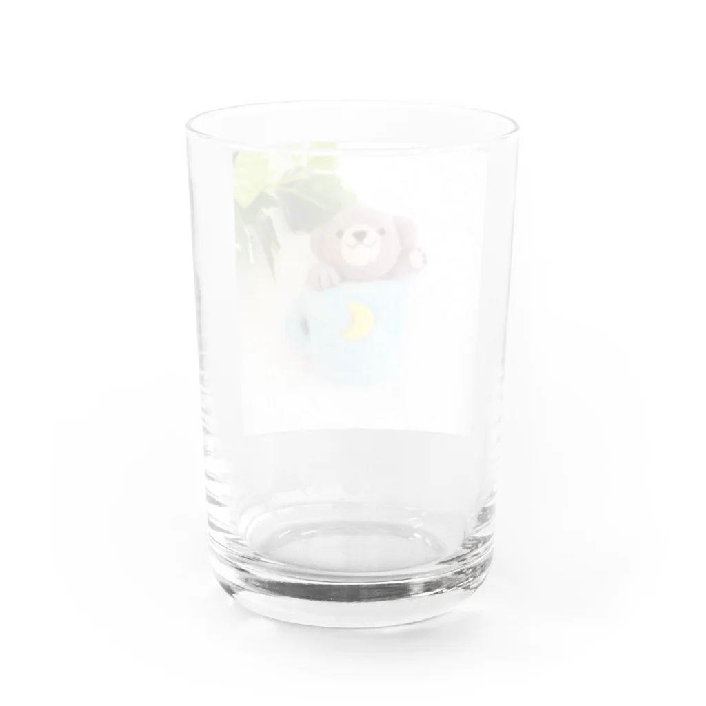 kumamia（くまみあ）のひょっこり！ホットミルク Water Glass :back