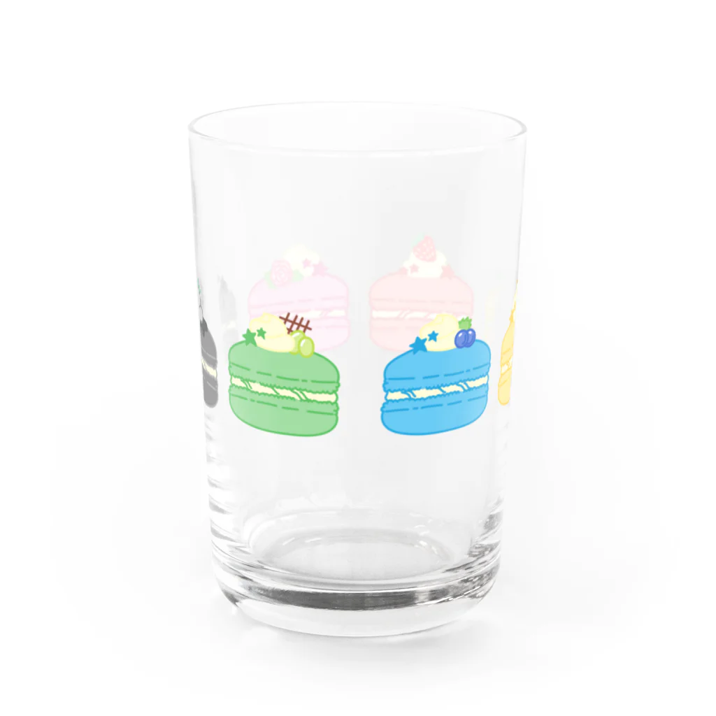 ぱぷりかの推しカラー×マカロン Water Glass :back