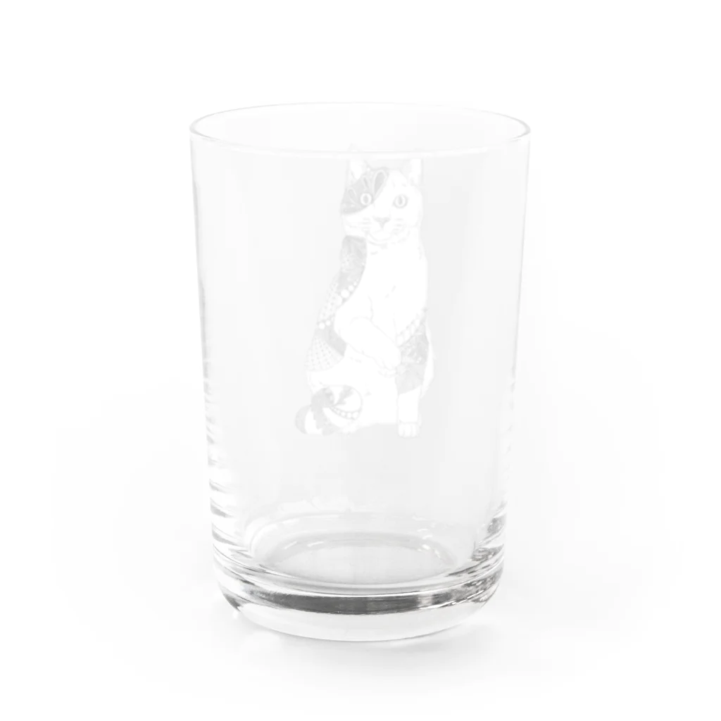 とうきちの三毛猫 Water Glass :back