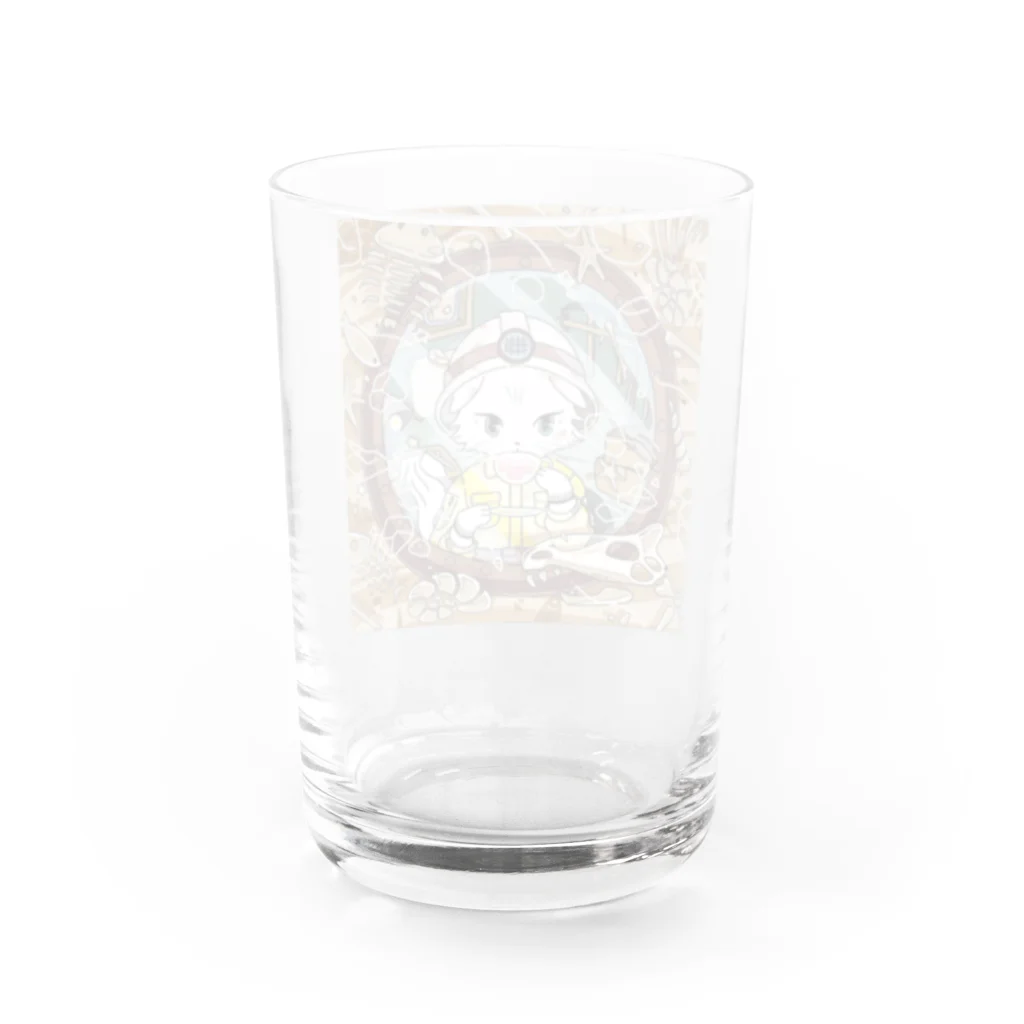 puni_catsのぷにキャット【地層】 Water Glass :back