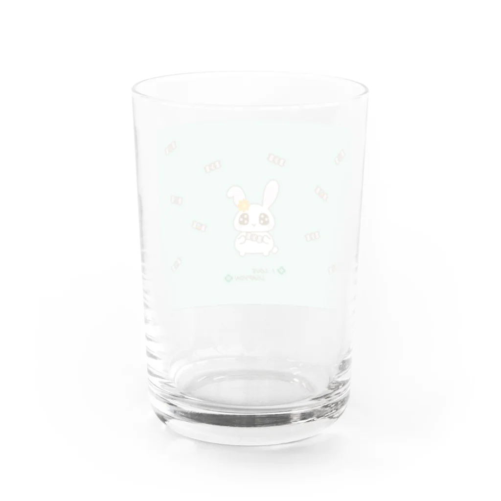 COCOROのうさぴょんキャンディ Water Glass :back