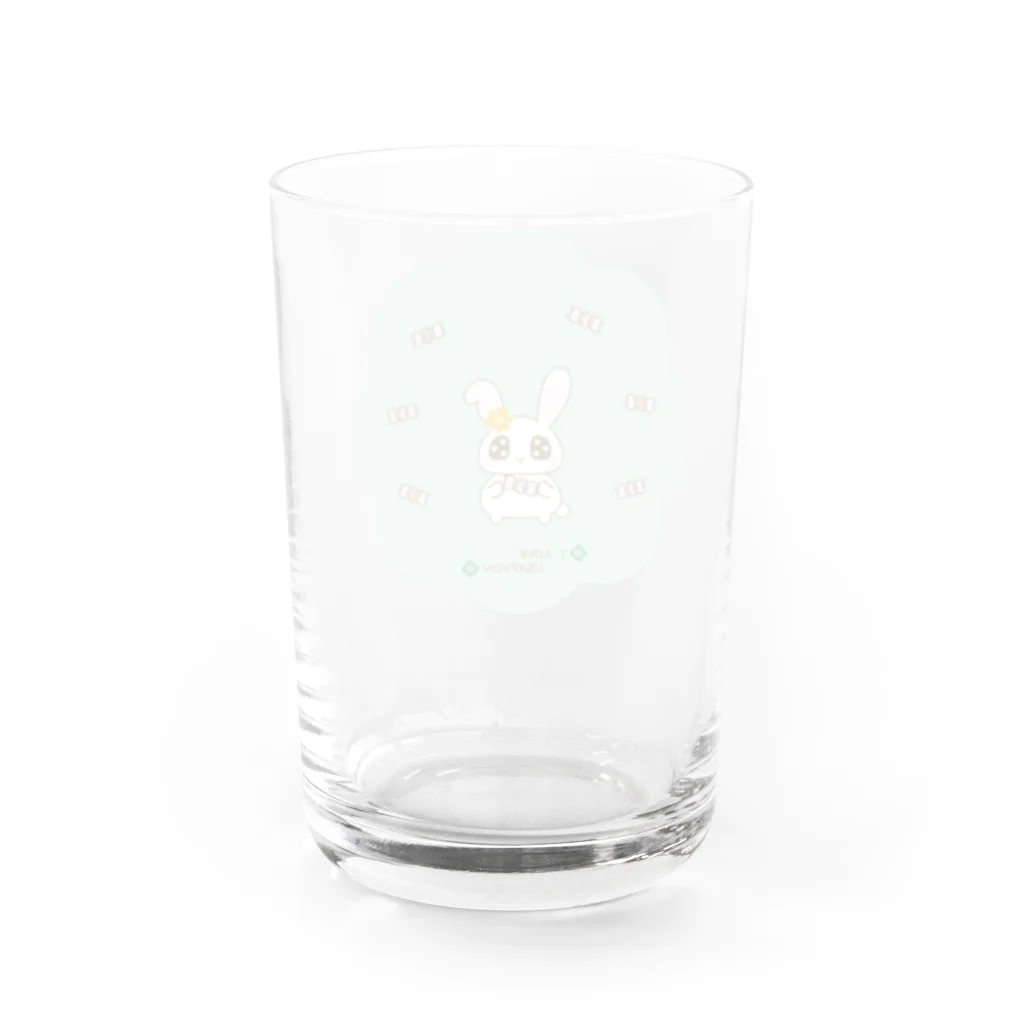 COCOROのうさぴょんキャンディ Water Glass :back