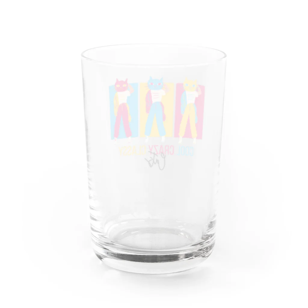 jamfish_goodiesのスタイリッシュCATS Water Glass :back