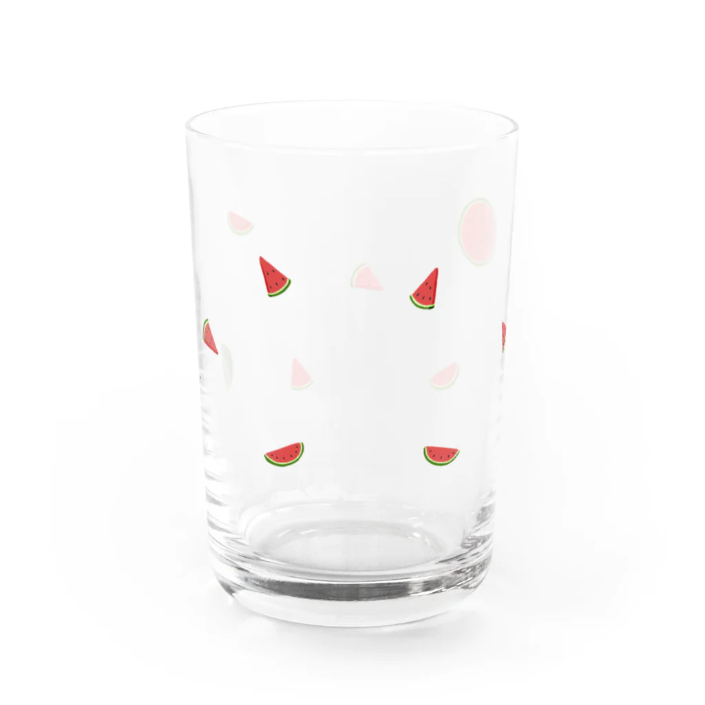 ほやほやのすいかグラス Water Glass :back